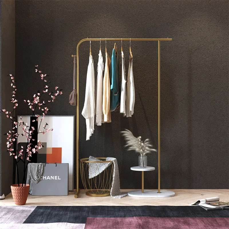 European Minimalist Coat Rack Stand Luxury Creative Indoor Storage Wardrobe Industrial Metal Arara De Roupa Modern Furniture