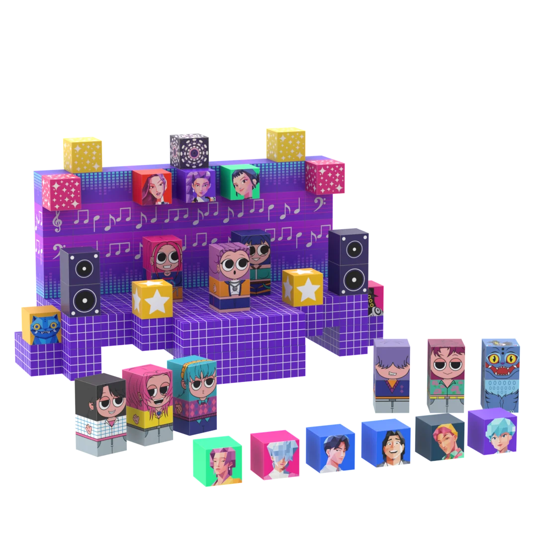 บล็อกแม่เหล็ก - ชุดสร้างโลกดนตรี 150 ชิ้น, ชุดตัวต่อแม่เหล็กสร้างสรรค์ ของเล่นบล็อกแม่เหล็ก ของเล่นเสริมพัฒนาการ