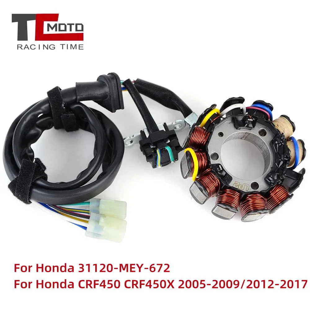 

Motorcyle Ignition Generator Magneto Stator Coil for Honda CRF450 CRF450X CRF 450X CRF 450 X 2005-2009/2012-2017 31120-MEY-672