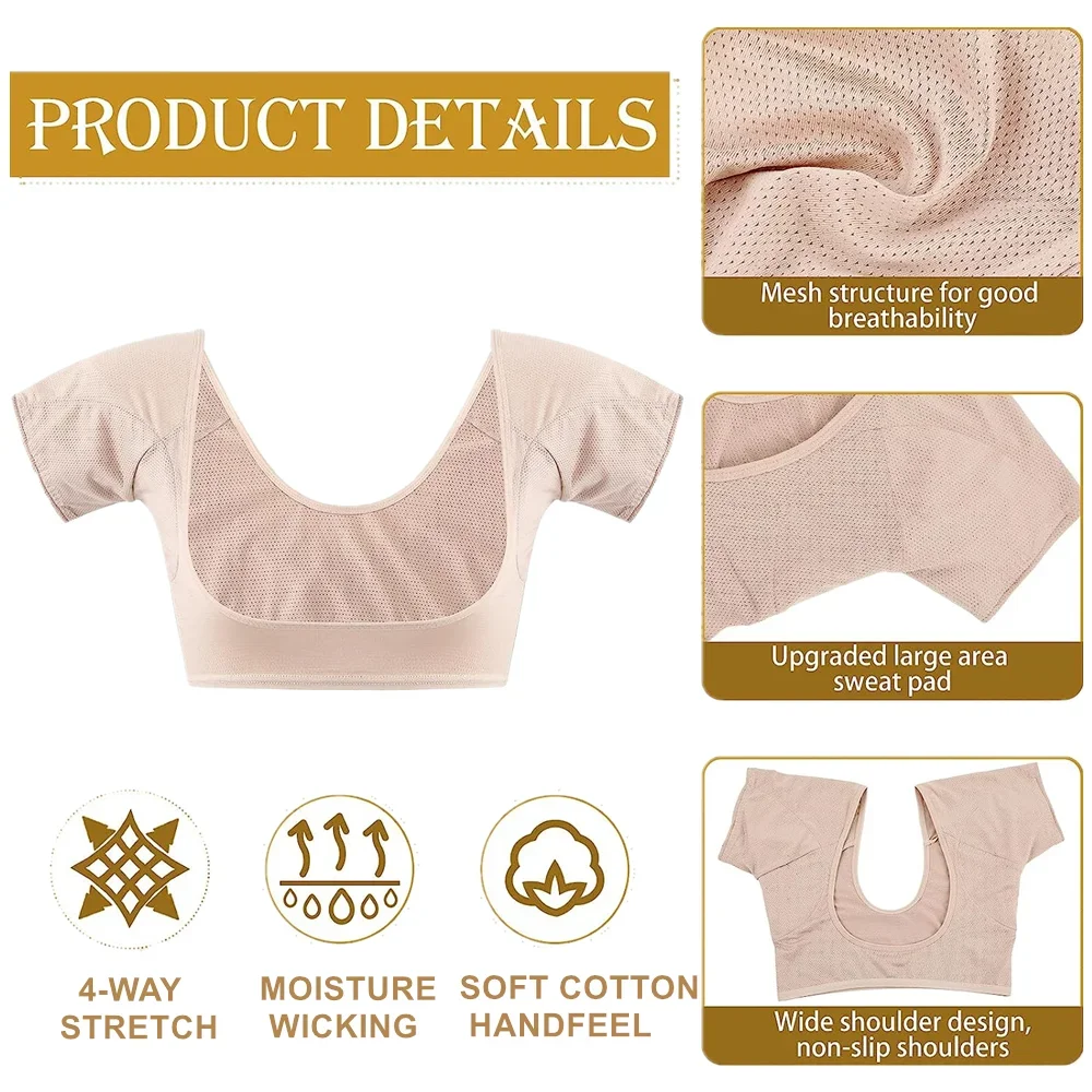 Koszulka wkładki przeciwpotowe pod pachami Sweat, kamizelka ochraniacze na pot i pot koszula zmywalna ochraniacz dla kobiet dziewcząt