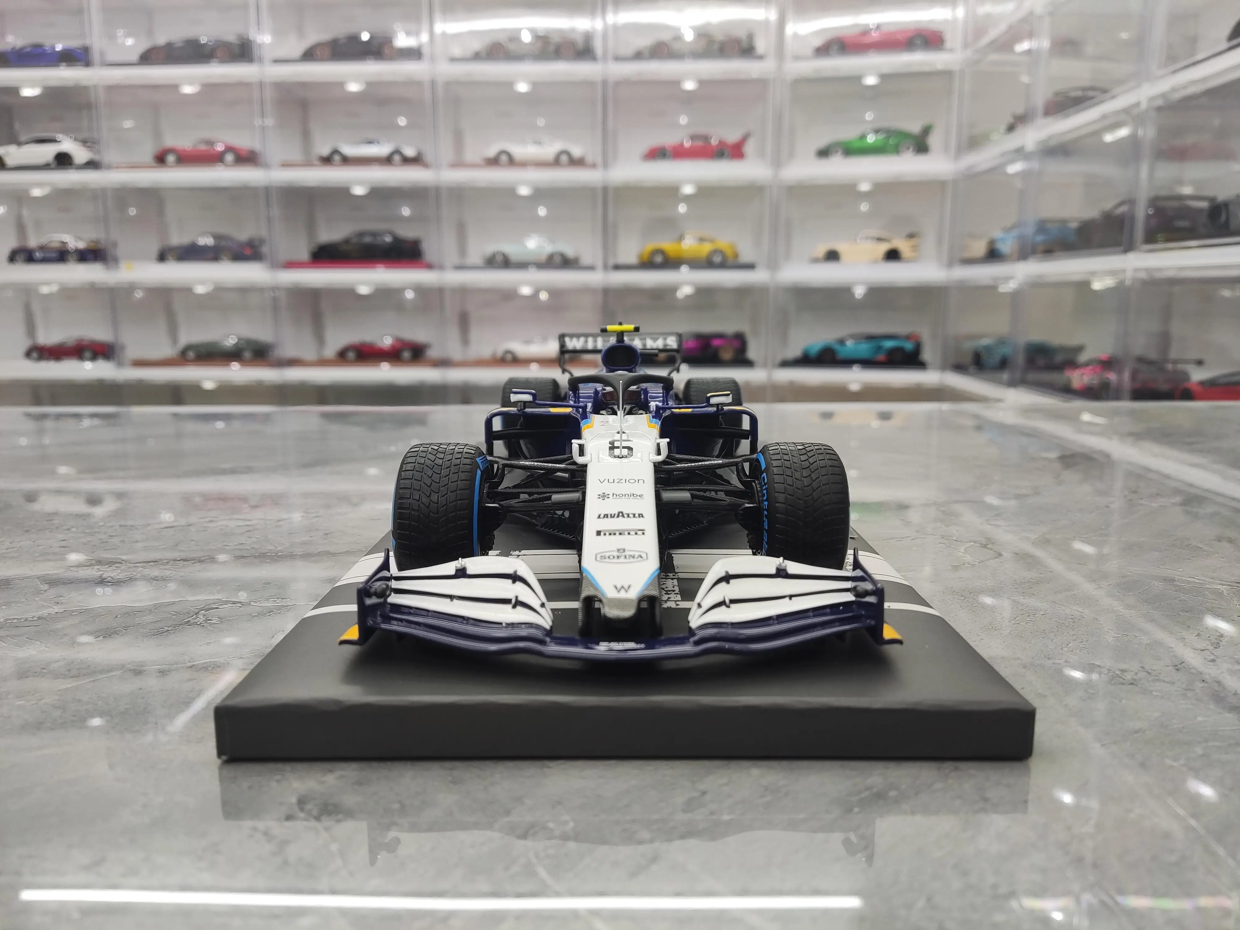 Minichamps 1:18 F1 2021 FW43B Williams #6 Belgium Station Simulation Limited Edition Resin Metal Static Car Model Toy Gift