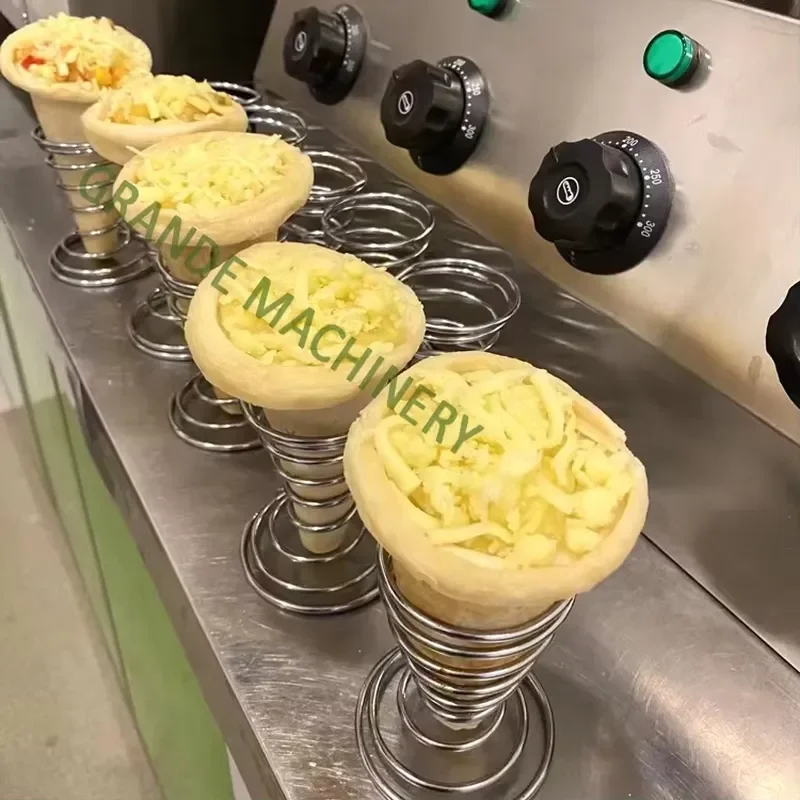 New Stainless Steel Kono Pizza Cone Machine Handy Cup Cake Cone Oven for Bread Tunnel Oven for Forming Pizza