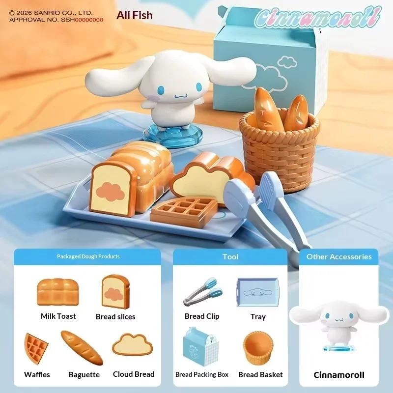 Sanrio All Kitchen Series Blind Box Hello Kitty Kuromi Cinnamoroll Cute Mini Food Toy Playset Exquisite And Interesting Toys view 6