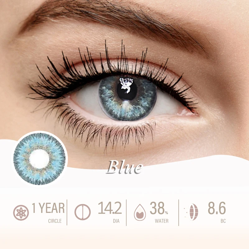 VisualClick Colored Natural Colored Eye Lenses Contact Lenses Color Con Lenses Eye Color Contact Lenses for Eyes Colored Lenses