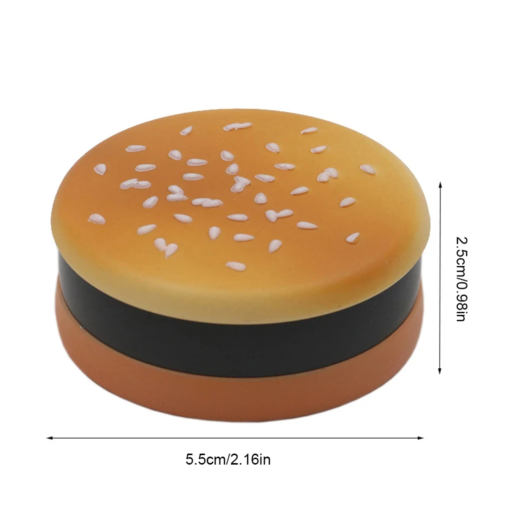 Diameter 56mm Hamburger Manual Grass Tobacco Mill Grinder Dry Herb Grinders Gear Crusher for Smoking Accessories Cool Gadget