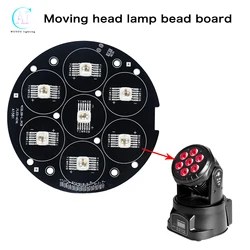 7x12w RGBW 무빙 헤드 라이트 LED 보드, 7x18W RGBWA UV 무대 조명 시스템 수리 부품