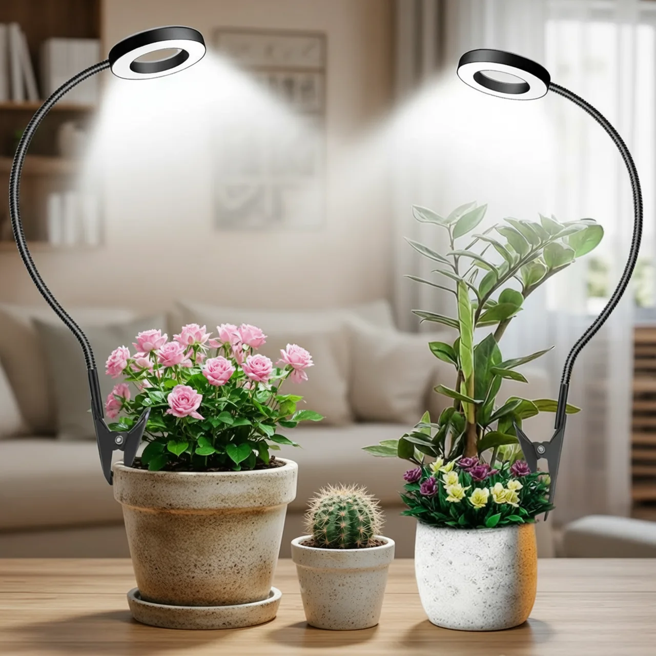 LED Plant Growth Lamp USB Indoor Greenhouse Flower Seedling Plant Lighting Dimmable Led Grow Light Timing Control 3/9/12Hours