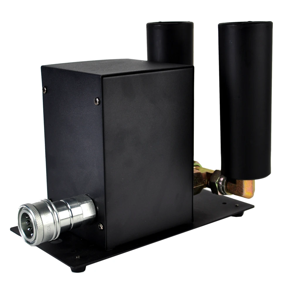 TIPTOP Dual Pipe Stage DMX Co2 Jet Machine LCD Display Address Setting Quick Lock Gas Hose Fitting 2 Gas Jet Nozzle Copper Valve