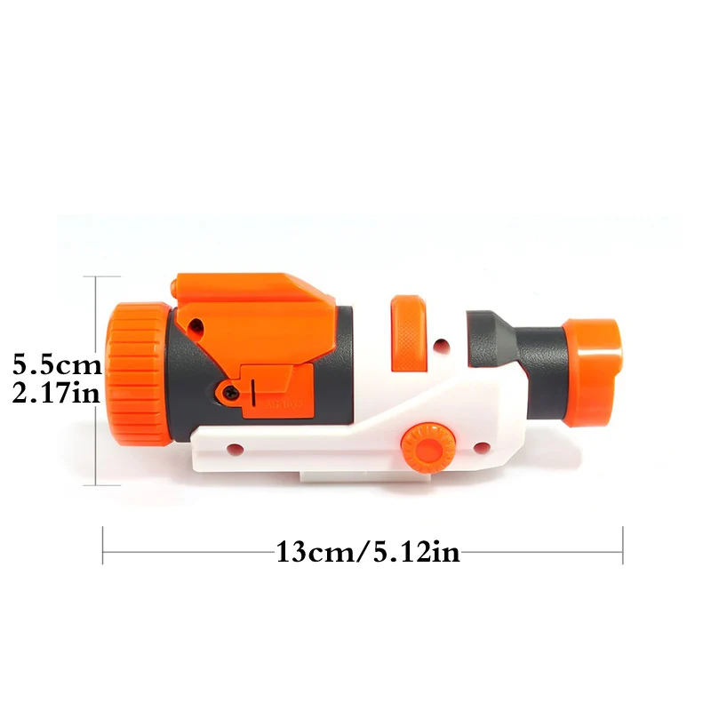 2pcs/set Modified Part Tactical Flashlight for Elite Series With Button Cell For Stryfe Retaliator Rapidstrike Modulus