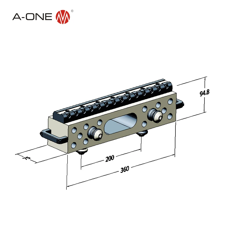 2017 new product Zero Point 3 sides Fixture For 5 cnc 5 sides machining