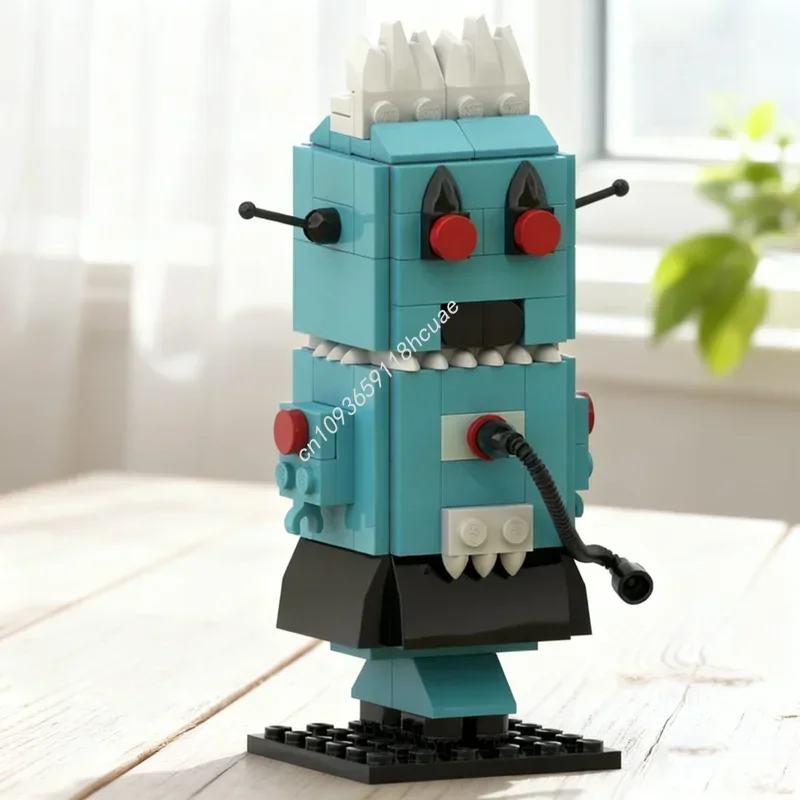 

137pcs MOC Rosie The Robot Jetsons Brickheadzed Model Building Blocks Festival Gifts Construction Toy Idea Education Brick