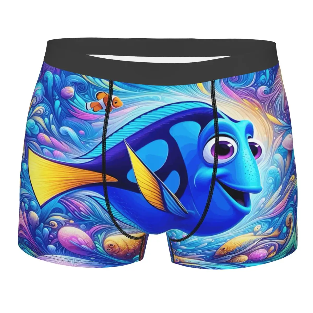 

Мужские забавные трусы-боксеры с принтом «В поисках Немо» в стиле аниме, эластичные шорты-трусы с мультяшным рисунком