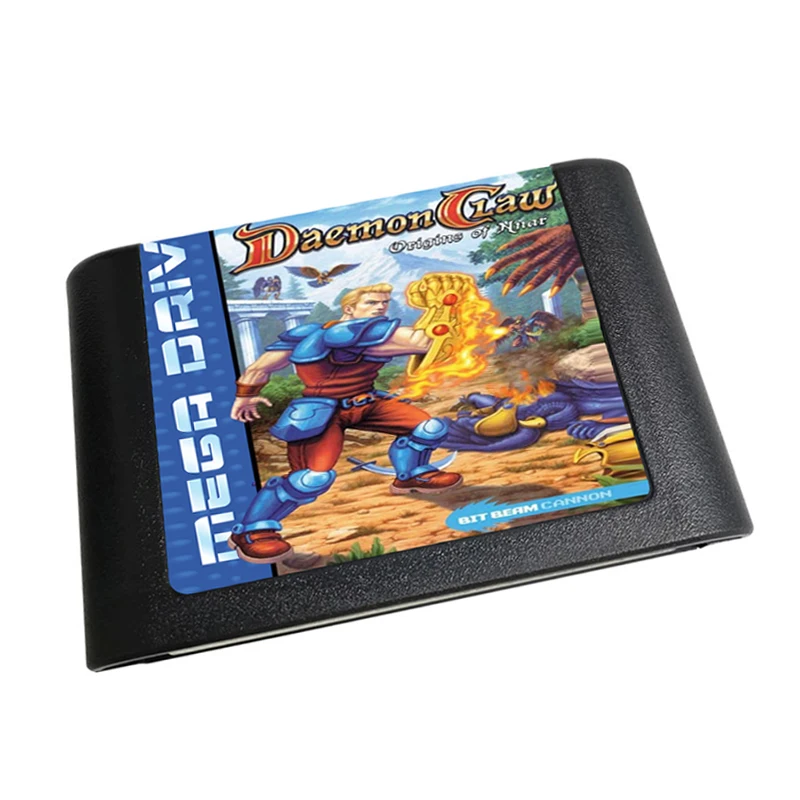 Cartucho de jogo clássico retrô Super Games DaemonClaw Origins of Nnar para consoles de jogos Sega Genesis / Mega Drive 16Bit
