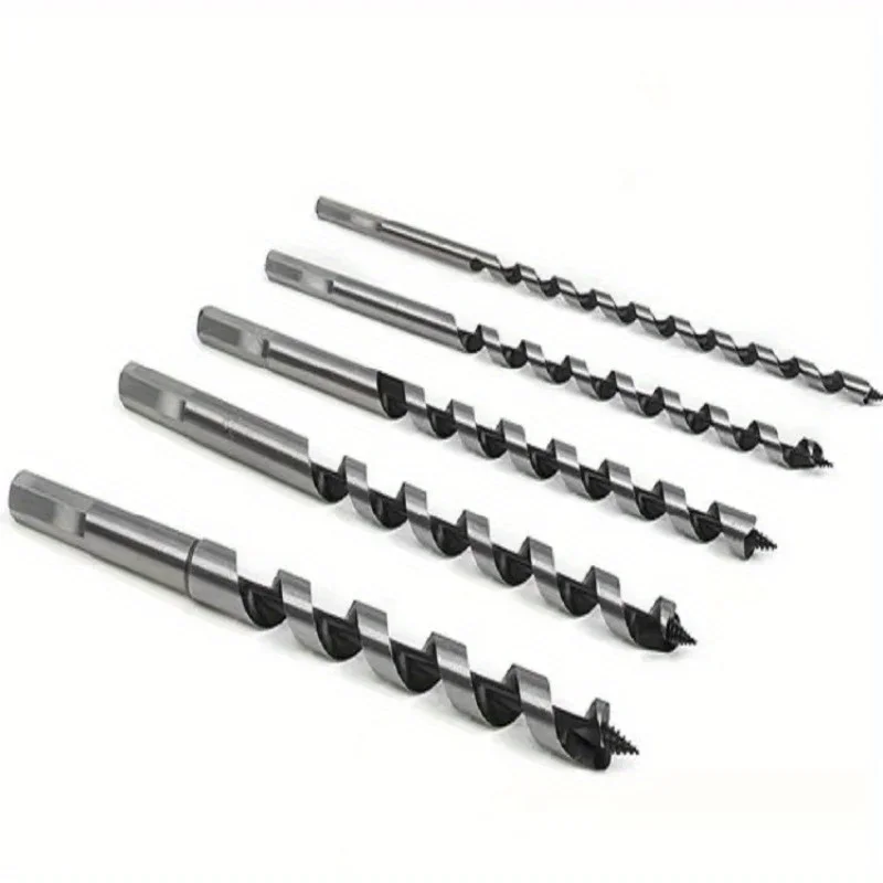 5-piece 230mm SDS Plus Round Shank 6 10 14 18 20mm Woodworking Metal Drill Bit Saw Drywall Downlight Reaming Thin Plastic Sheet
