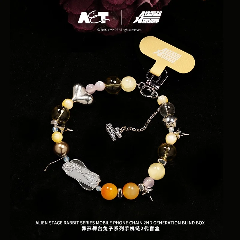 Oryginalny brelok do telefonu Alien Stage Rabbit V2 Series, figurka niespodzianka, anime, modne zabawki, breloczek, prezent na urodziny dla dziewczyny.