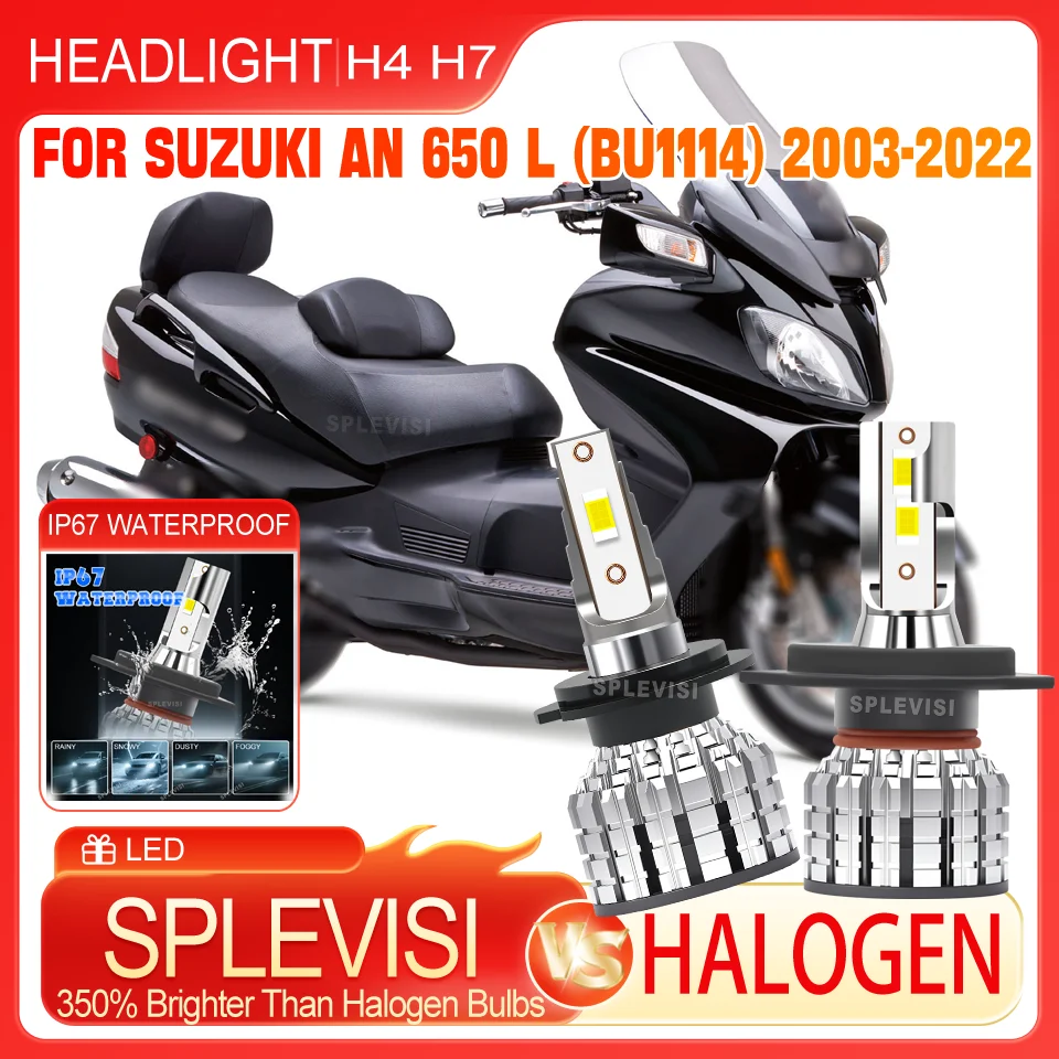 

durable motorcycle Headlight High Low Beam For Suzuki AN 650 L (BU1114) 2003 2004 2005 2006 2007 2008 2009 2010 2011 2012-2022