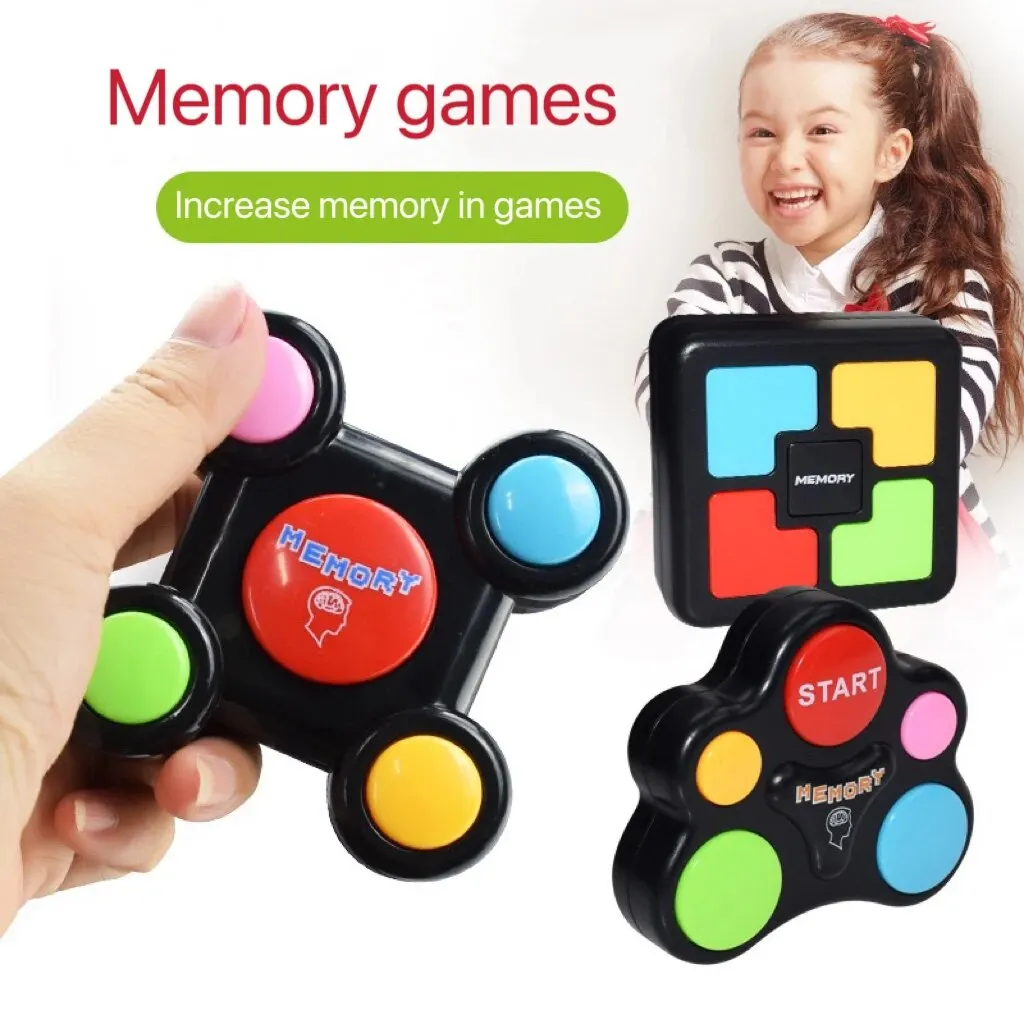 Square Memory Training Gaming Machine Clearance Button Toy Flash Pocket Gaming Machine Exercise Focus