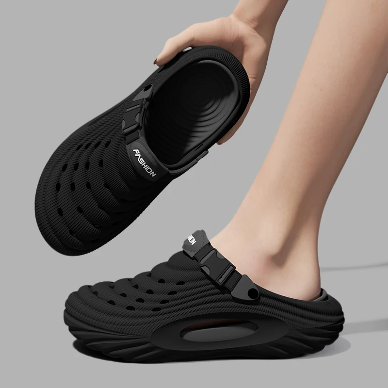 Eva Anti-Slip Couple Wearing Thick-Soled Perforated Shoes for Men