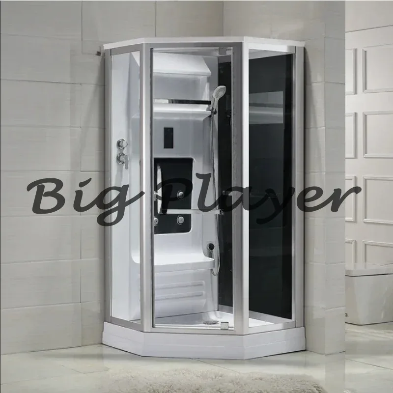 

8350Black Rhombus Ванная комната Роскошная встроенная душевая комната Интеллектуальная паровая ванная комната Ванная комната