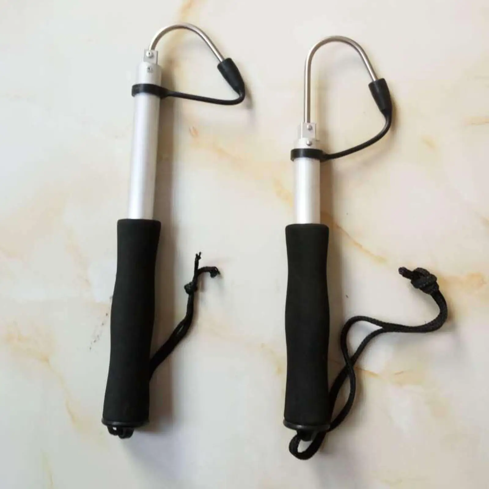 

Telescopic Fishing Gaff Aluminium Alloy Non Slip Comfortable Grip for Sea Boat Kayak Winter Fishing Gear