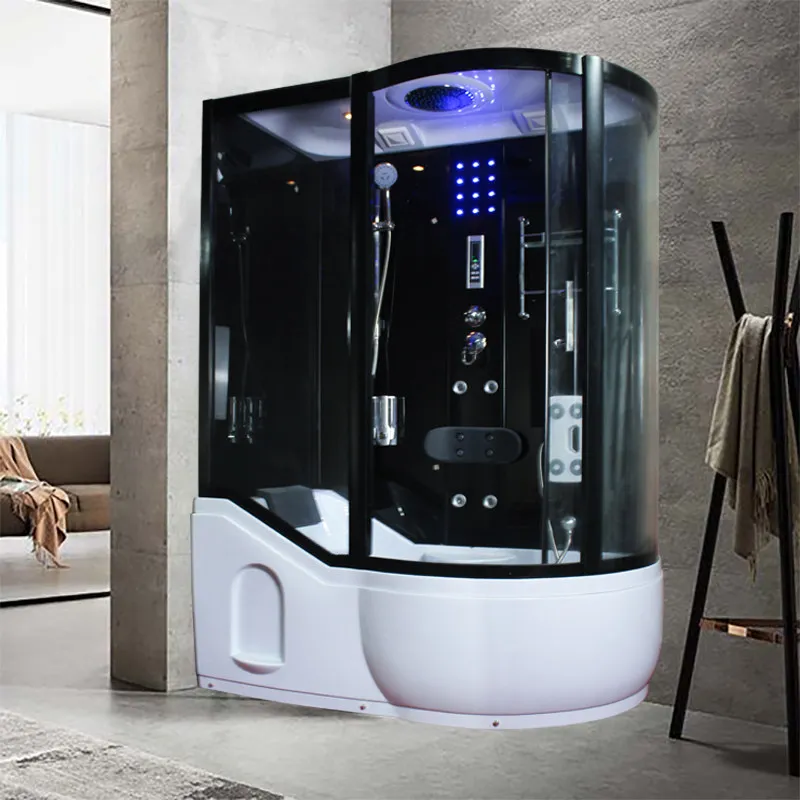 The Shower Room Can Be Bathed As A Whole, Surfing Massage, Household Bathtub Partition, Tempered Glass Bath Room Is Integrated