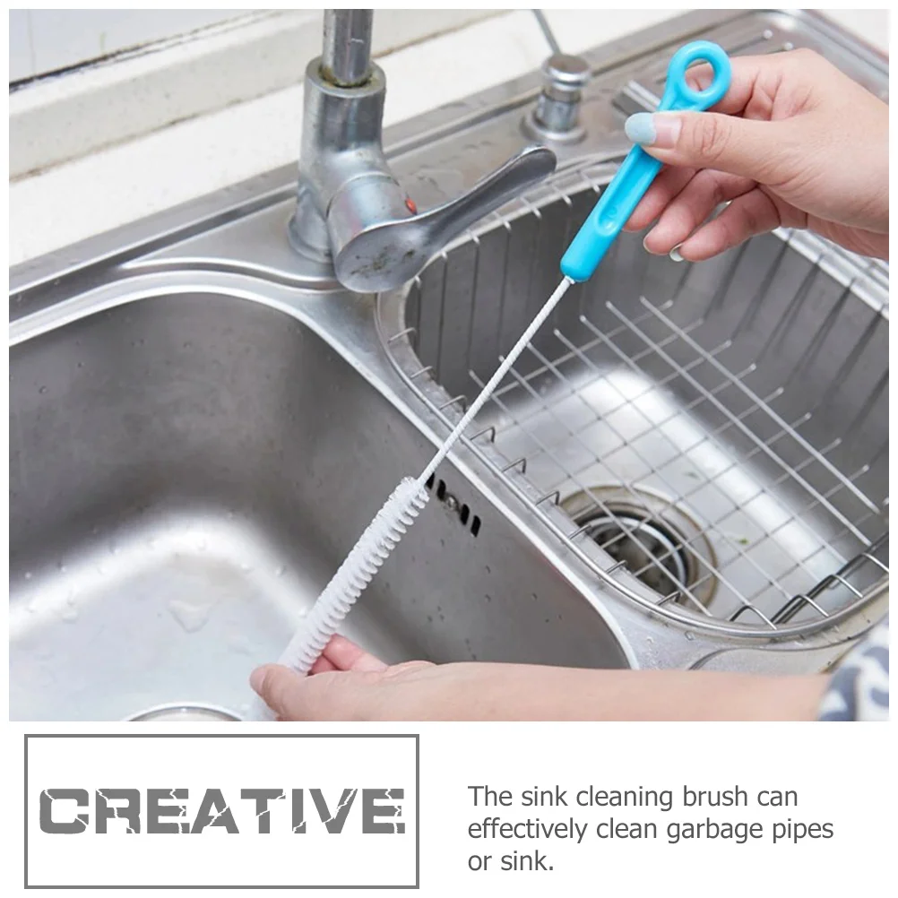 

3Pcs Drain Dredging Tool Nylon Pipe Cleaner Sink Cleaning Brush Spiral Hair Clog Remover Sewer Kitchen Bathroom