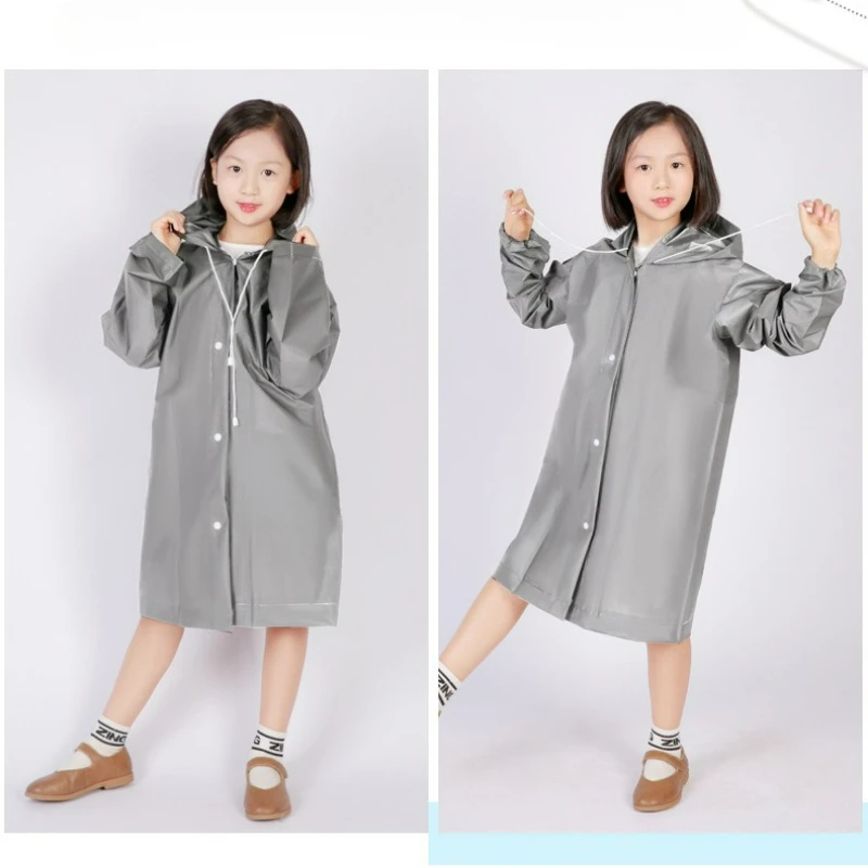 Windproof and Waterproof Thickened EVA One-piece Raincoat, Not Disposable, Lightweight, Portable, Storm-resistant, and Reusable