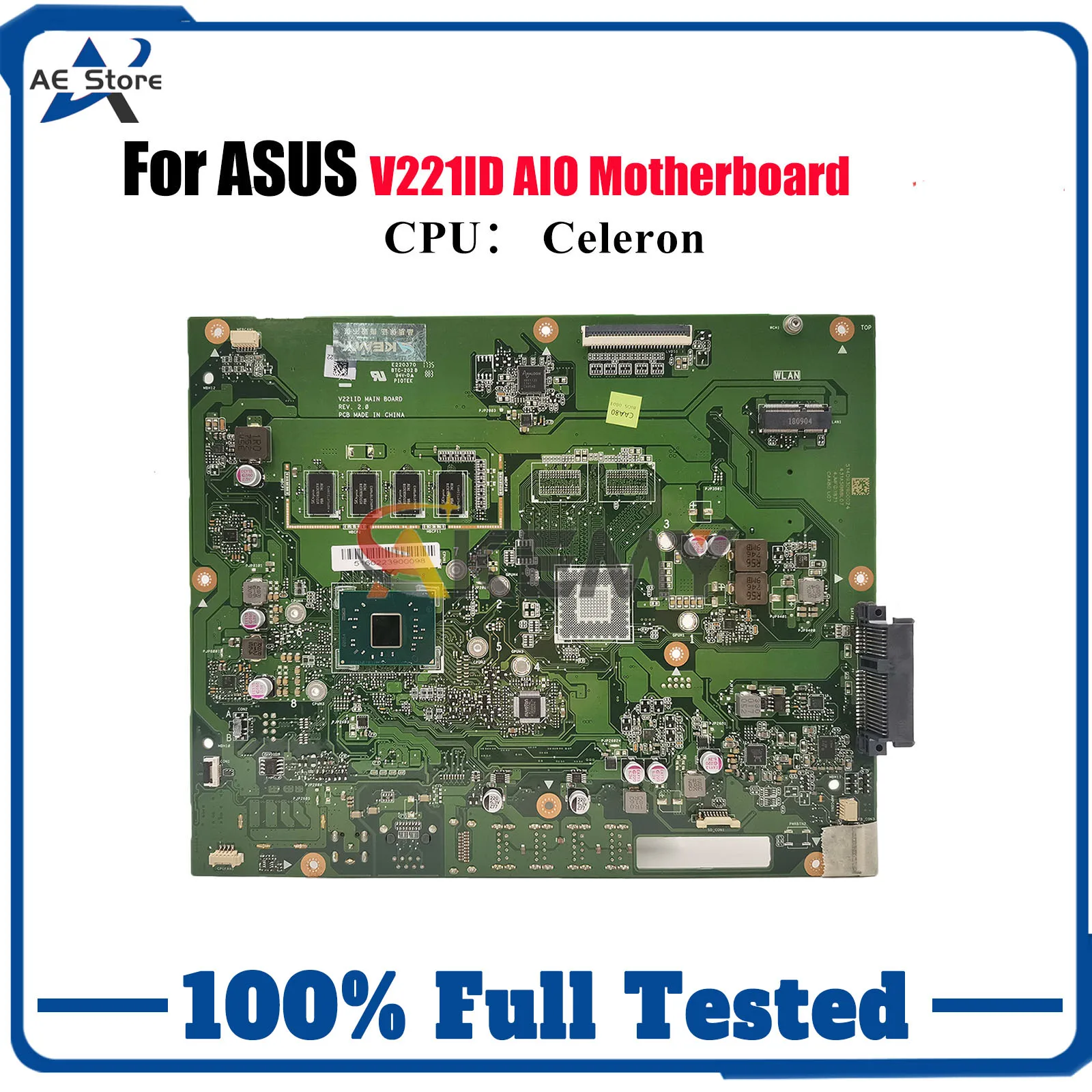 

Материнская плата V221ID для ASUS Vivo AiO V221ID V221IA V221I V221IC, материнская плата с процессором Celeron, 100% тест, ОК, быстрая доставка, stk