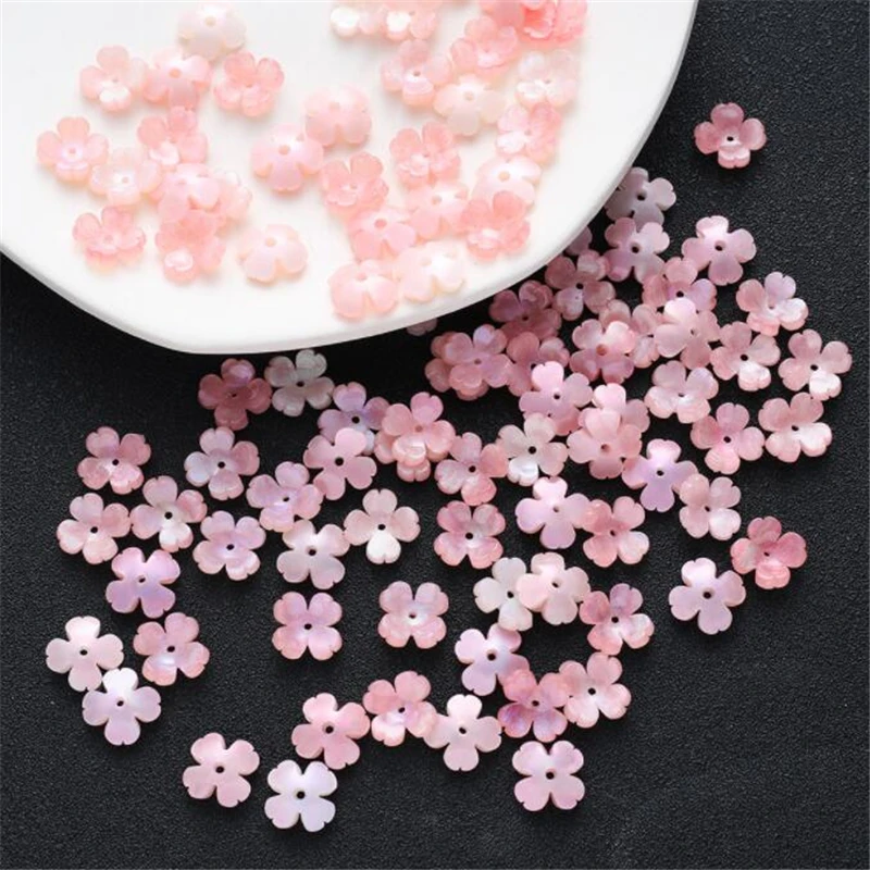 14mm acrylic beads Imitate shell torus acetic acid flower beads connectors for diy earrings hairpin jewelry making accessories