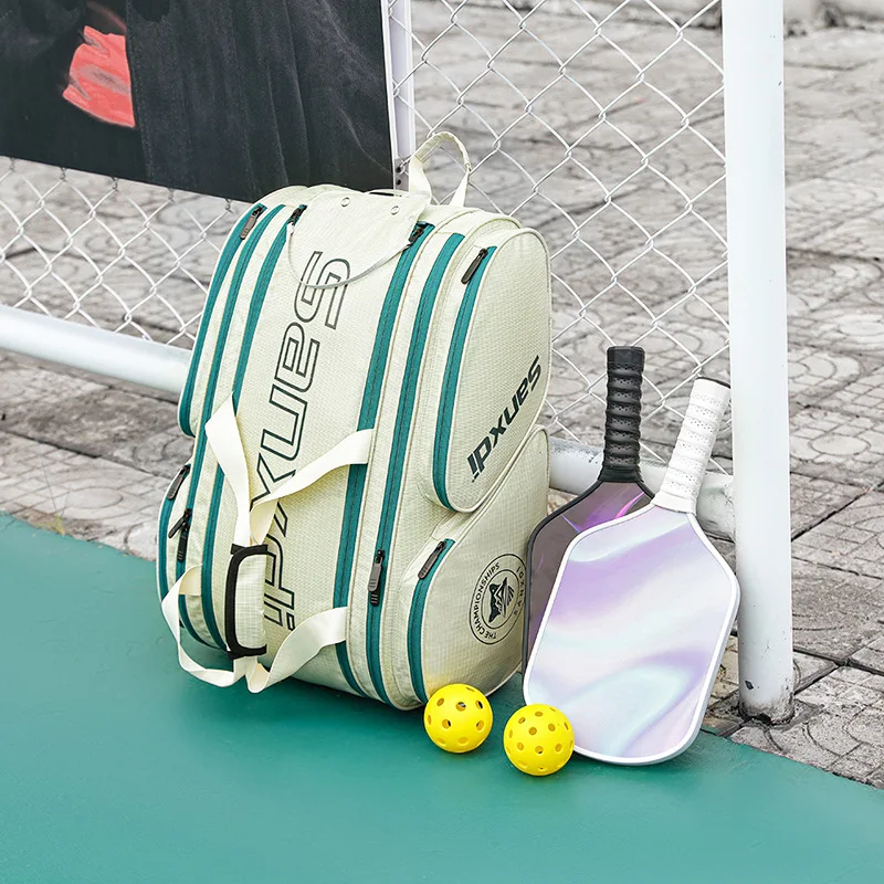 Unisex Travel Tennis Racket Bag Outdoor Double Shoulder Pickleball Bag Sports Fitness Fans Supplies Yoga Equipment Accessories