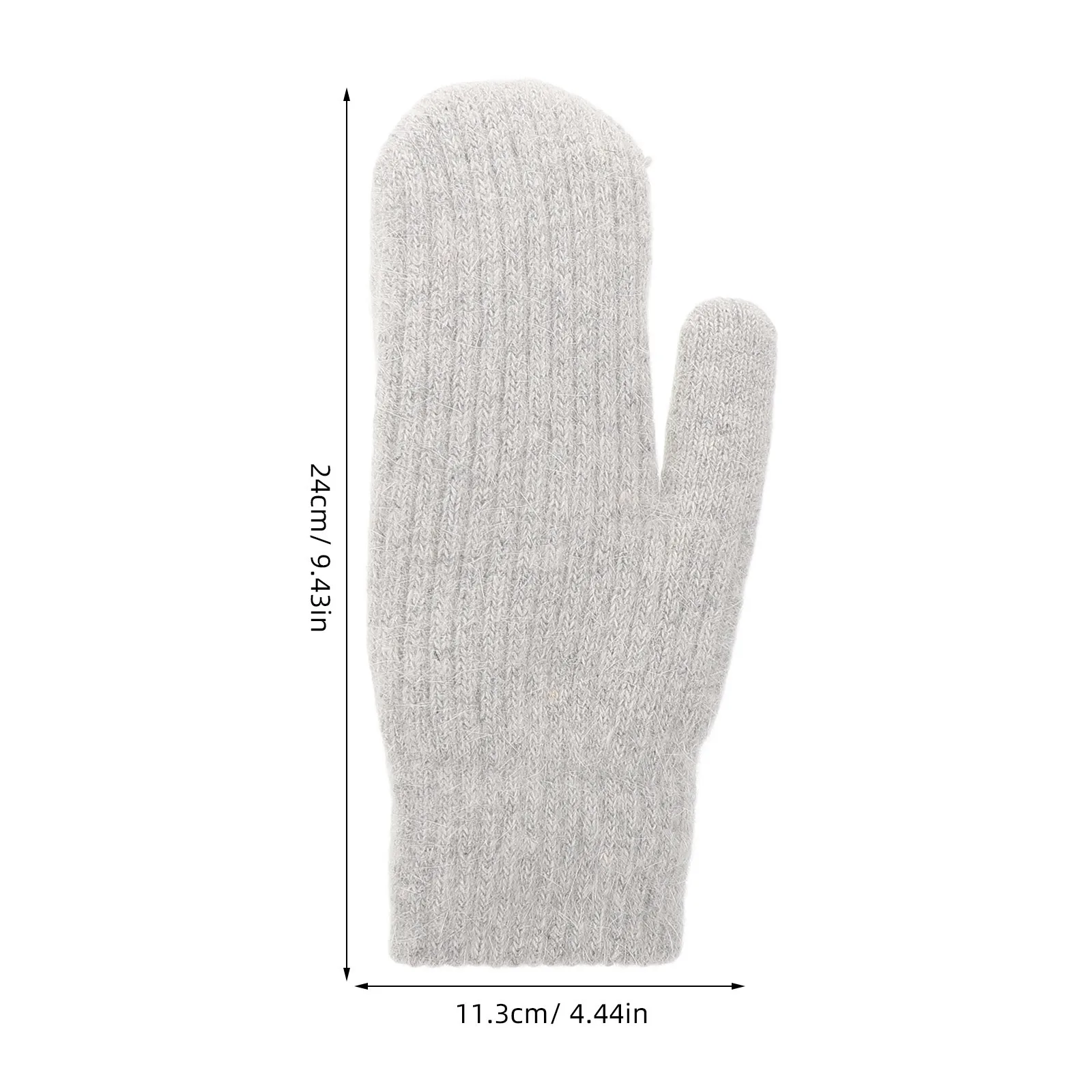 1 زوج محبوك الكبار في الهواء الطلق قفازات الرجال النساء سميكة معزول القفاز الطقس البارد يندبروف الدافئة متماسكة تدفئة اليدين #6