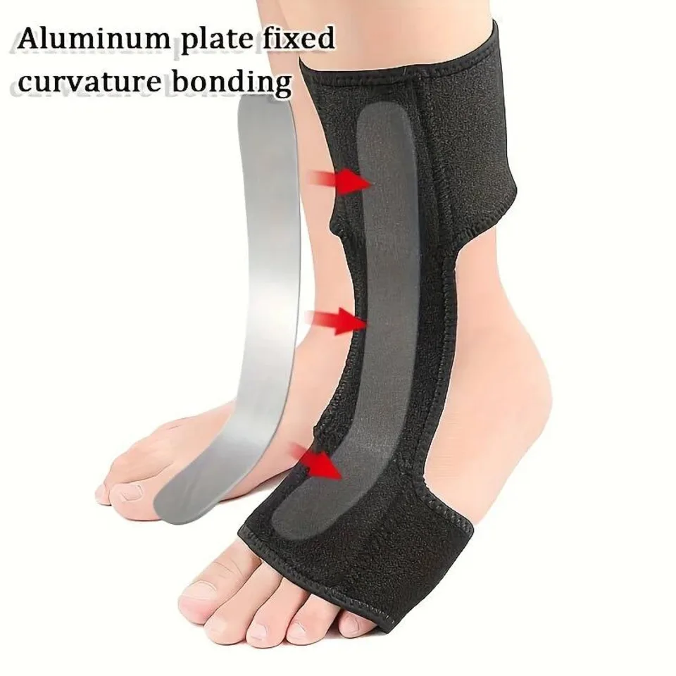 1pc fasciite plantar noite tala ajustável tornozelo cinta pé gota cinta para fasciite plantar arco dor no pé aquiles banquete