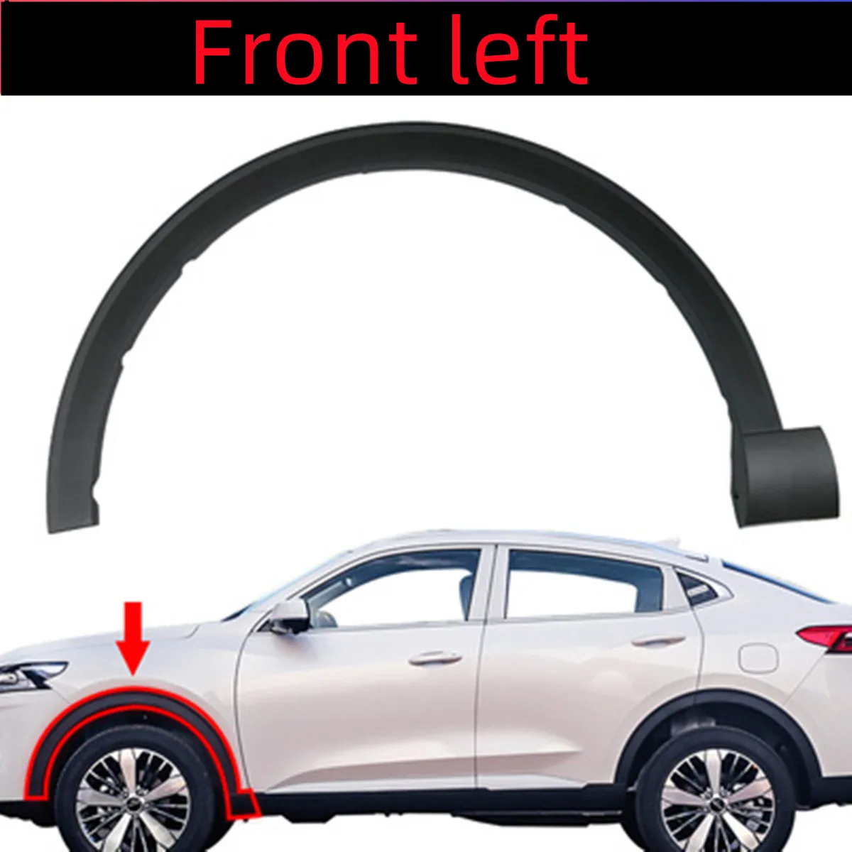 For Haval F7 F7X Car Wheel Fender Flares Trim Strip Protector Strips Front Bumper corner