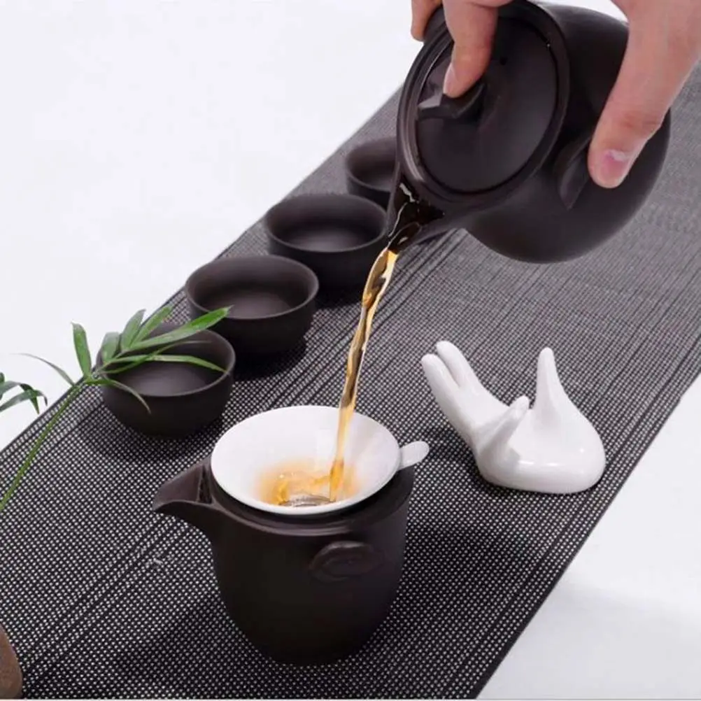 Soporte de Cerámica de Porcelana Blanca en Forma de Mano para Ocarinas de 6 y 12 Orificios, Regalo para Entusiastas de la Música, Decoración de Escritorio