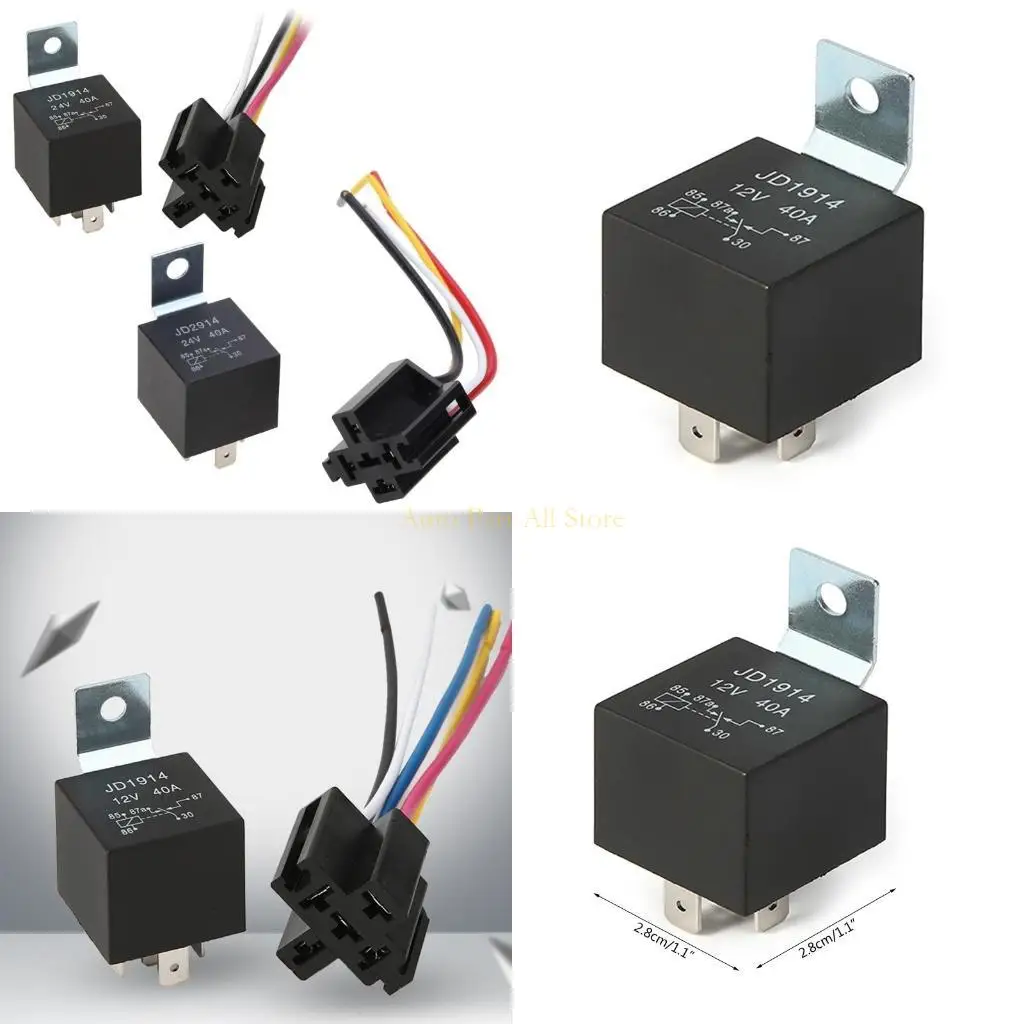 

J0MA 4 CIN 5 CIN 40A Водонепроницаемые автомобильные реле DC12V 24 В для батареи масляного насоса Con Con Con