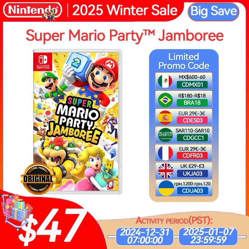 Super Mario Party Jamboree Nintendo Switch Game Deals Physical for Nintendo Switch OLED Nintendo Switch Lite Switch Game Cards