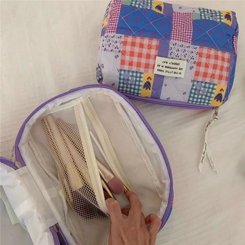 Bolsas de cosméticos para mujer, bonita bolsa de maquillaje Floral, organizador de almacenamiento, bolsa de maquillaje, bolsas de aseo de viaje, bolsos, monederos