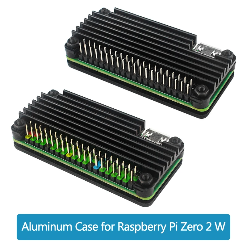 Raspberry Pi Zero 2 W Aluminum Case GPIO Header Screwdriver Passive Cooling Enclouse for Raspberry Pi Zero 2 W