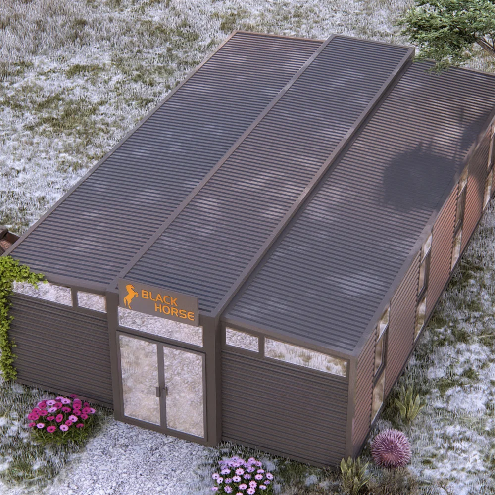 

40-футовый модульный стальной контейнерный дом для наружного использования, офис, школа, здание, складной контейнерный дом для двора