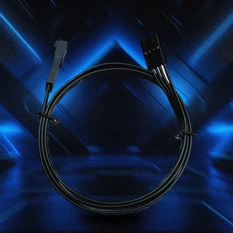 4pin Male and Female Extension Line 35CM Black Flat Line Suitable For Gaming PC Mainboard Lighting Cable Dropship