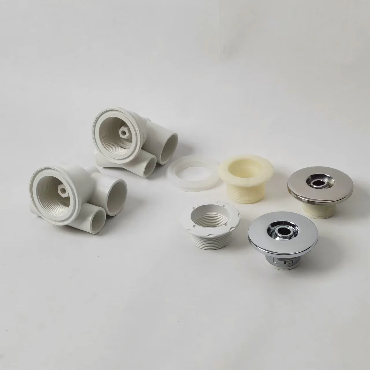 P-08A ABS Dysza wodna do wanny z efektem wiru, hydrauliczny spryskiwacz, 65mm dysza do hidroterapii w wannie z hydromasażem, dopasowana rura wodna 1"x1/2"