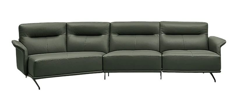 Leather sofa living room modern simple special-shaped corner