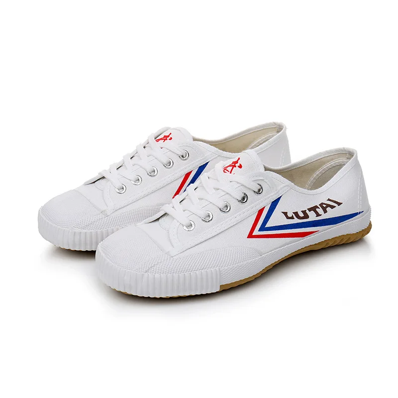 USHINE EU26-46 zapatos de lona KungFu artes marciales TaiChi Taekwondo WuShu zapatos deportivos de Karate zapatillas de deporte zapatos niños adultos