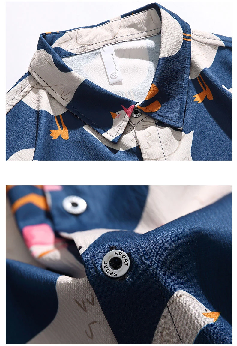 Men's Long Sleeve Blouse Fashion Shirts Casual Streetwear Men Clothing Smart Streetdress New Spring Autumn Hombre Male Clothing