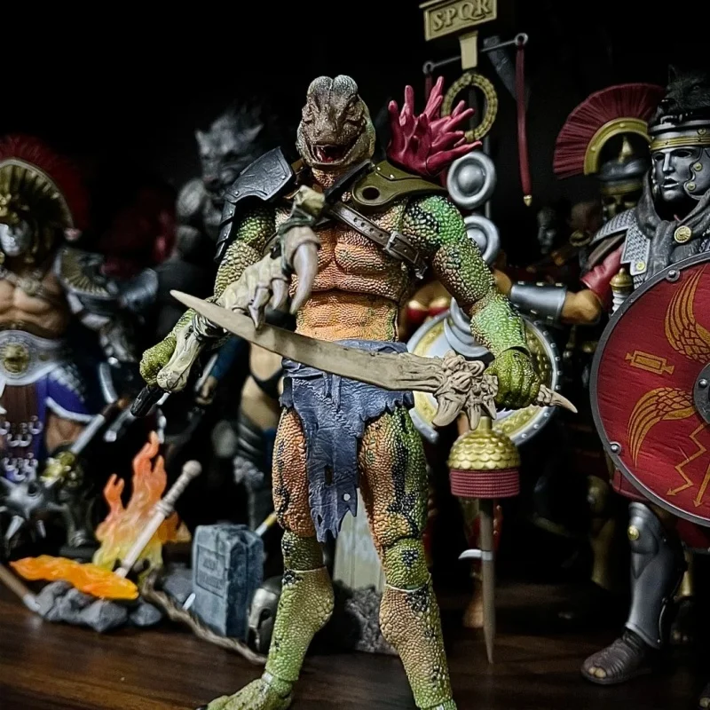 

В наличии Фигурка дикого тигля Lizardman 1/12 — шарнирная миниатюра D&D для настольных коллекционеров RPG Wargaming