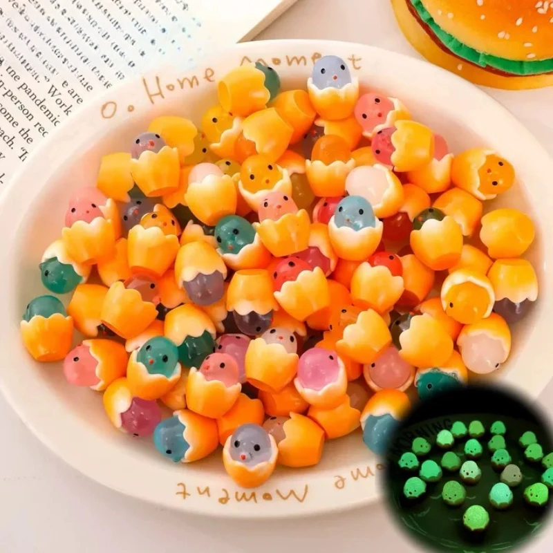 الراتنج مضيئة قشر البيض الفرخ الملونة الحلوى ثلاثية الأبعاد سجل القصاصات لتقوم بها بنفسك جراب هاتف كريم هلام اكسسوارات ديكور المنزل الحرف