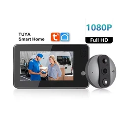 와이파이 비디오 초인종 카메라, 1080P HD 무선 초인종 카메라, 방수 스마트 비디오 초인종, 양방향 오디오, 야간 투시경 캠 포함