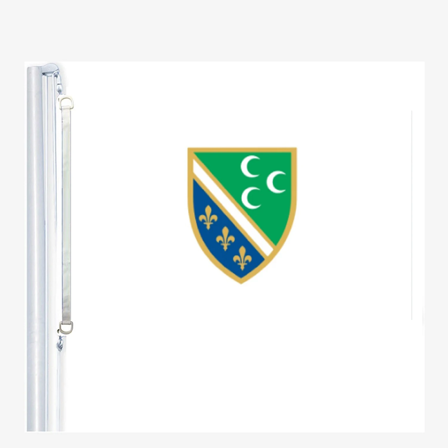 Bosniak flag flags,90 x 150 cm, 100 % Polyester, Digitaldruck