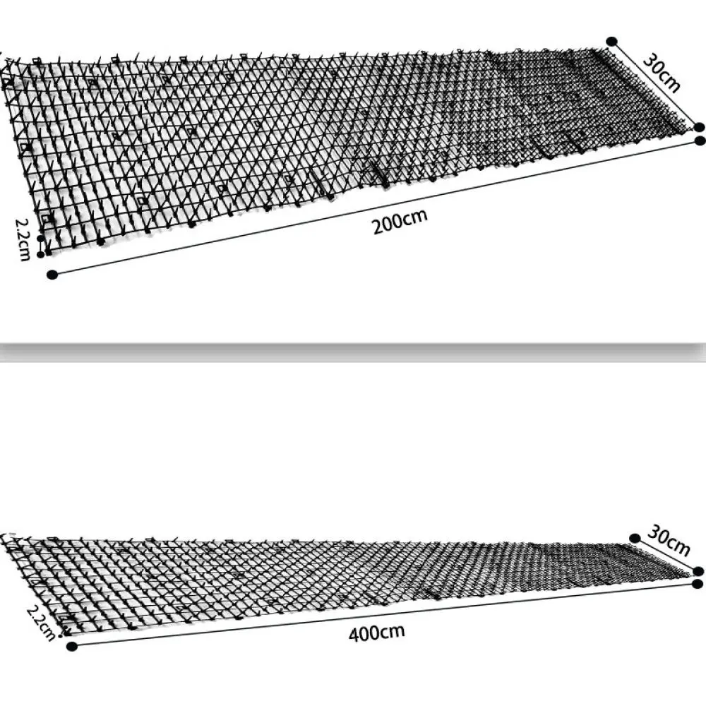 Garden Cat Deterrent Mat Spikes Plastic Prickle Strip Protective Pad For Plants Flower Pot Soil Guard Animal Repeller