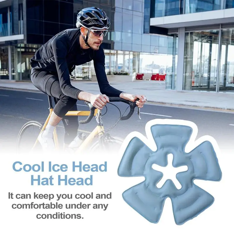 Cycling Hat Ice Pack Insert Cooling Ice Pad Multi-purpose Outdoor Hat Liner Comfortable Cooling Ice Pad for Neck Hands Feet